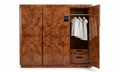Rare Amboyna Burl Climate-Controlled Armoire