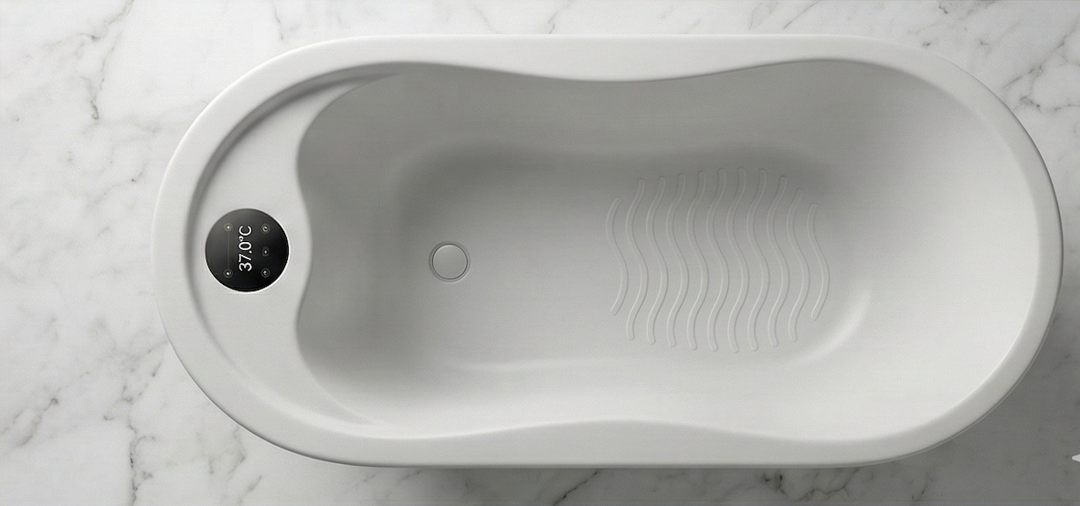 Aqua-Smart Self-Heating Tub